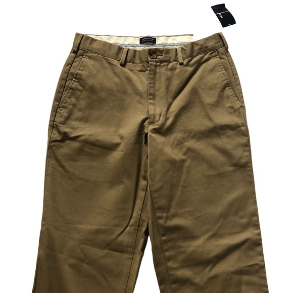 NWT Men’s Beige Lands’ End Traditional Fit Chinos 32x32 - Picture 3 of 15